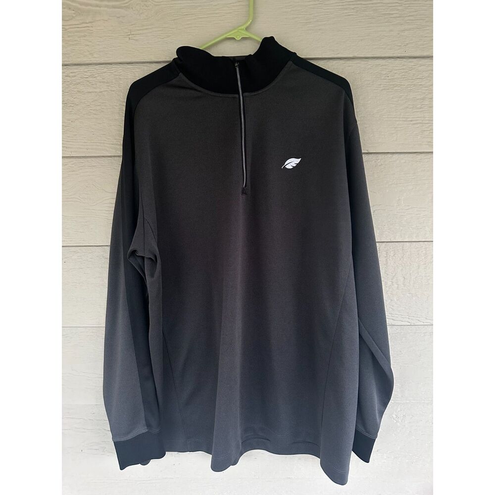 Nike Dri-Fit Charcoal Gray Quarter Zip Golf Pullover Men's Size XXL